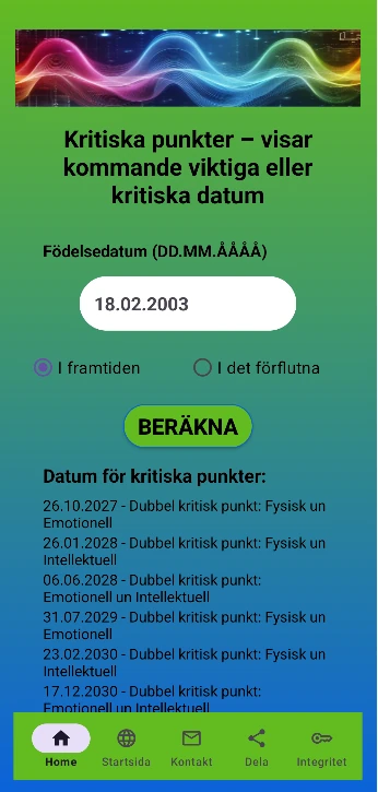 Kritiska datum 2