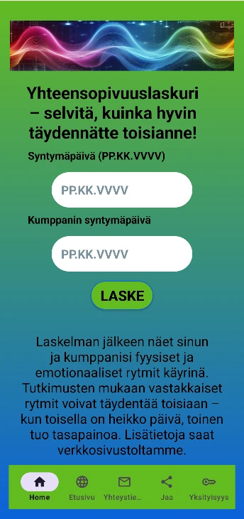 Kumppanin yhteensopivuuslaskenta